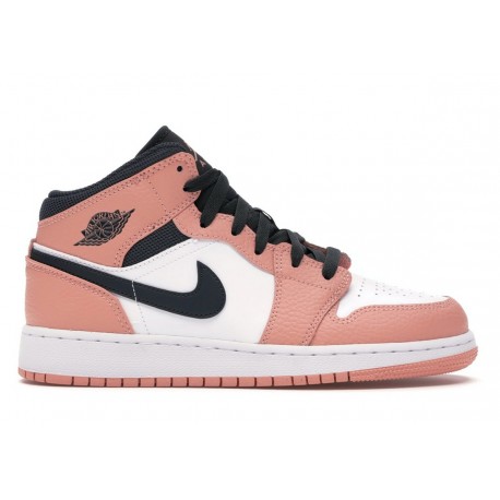 Jordan 1 Mid Pink Quartz (GS) 555112603