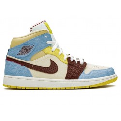 Jordan 1 Mid SE Fearless Maison Chateau Rouge CU2803200