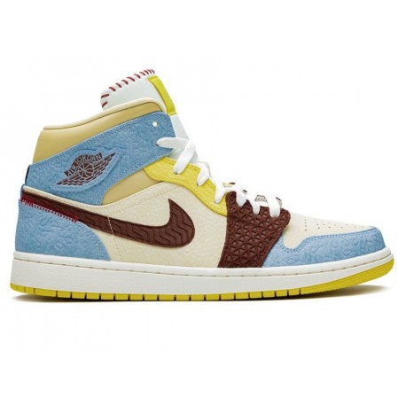 Jordan 1 Mid SE Fearless Maison Chateau Rouge CU2803200