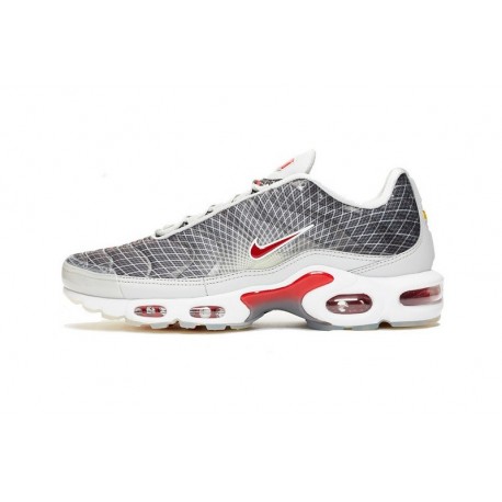 Nike Air Max Plus Tn Mens Grey and White Running Shoes