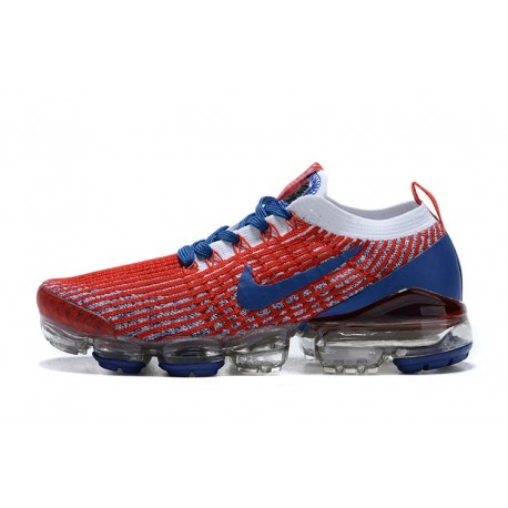 Nike Air VaporMax Flyknit 3 W/M Red Blue Running Shoes CW5585 100