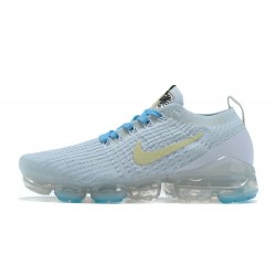 Nike Air VaporMax Flyknit 3 W/M White Blue Running Shoes AJ6910 500