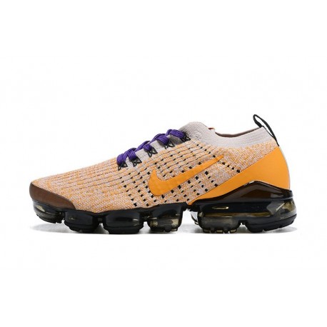 Nike Air VaporMax Flyknit 3 W/M Yellow Purple Running Shoes AJ6900 222