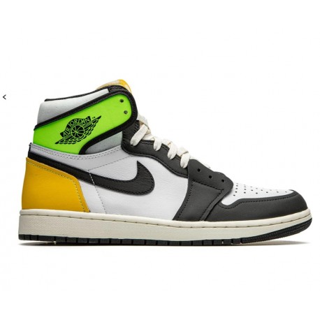 Jordan 1 Retro High White Black Volt University Gold 555088118