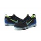 Nike Air VaporMax 2021 Flyknit W/M Black Green and Blue Running Shoes